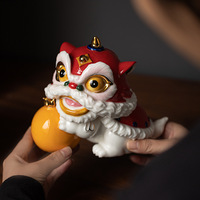 Wuyang Céramique Danse État Décoration-sur le bureau porche décoration bureau charme mascotte cadeau