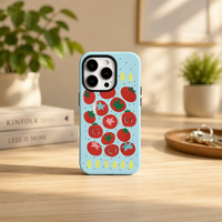 Coque de téléphone portable hybride double couche 2-en-1 personnalisée populaire à fond bleu pour iPhone Xs 11 12 13 14 15 16 17 Pro Max