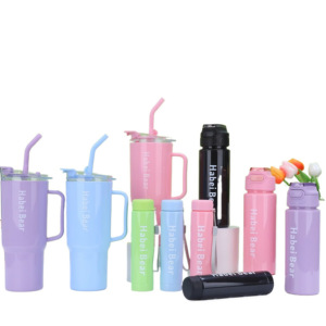 Nouvelle Tasse Portable, Mignon Mug d'Inspiration pour Enfants Individuel, Bouteille d'Eau en Plastique Grande Capacité Sports Trois-en-Un - Product Image 3