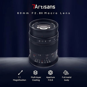 7artisans 60mm F2.8 Mark <span class=keywords><strong>II</strong></span> Objectif Macro APS-C pour <span class=keywords><strong>Sony</strong></span> E ZVE10 Nikon Z Z6II Fuji XF Canon EF-M M50 Canon RF R6 M4/3 T TL SL - Product Image 2