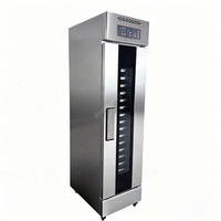 Armoire de Fermentation Automatique à Pulvérisation et Humidification à Porte Unique, 18 Plateaux, Température et Humidité Constantes, pour Pizzeria, Boulangerie et Pâtisserie
