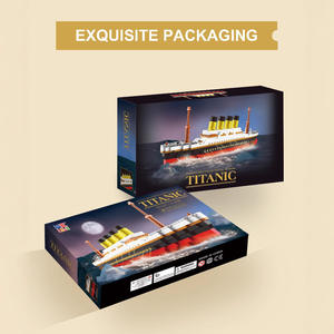 Titanic <b>Building</b> <b>Blocks</b> Model 32.7Cm Long 1160 Pieces High Difficulty Interlocking Ship Toy For Ages 14 Up - Product Image 3