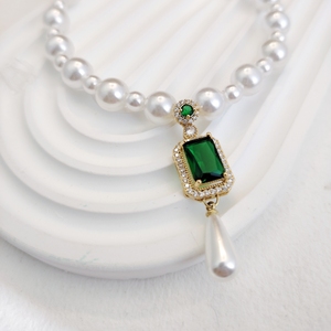 Collar de gato de perlas de lujo con colgante de gama alta seguro perro gato mascotas collar joyería para <span class=keywords><strong>gatitos</strong></span> <span class=keywords><strong>persas</strong></span> - Product Image 1