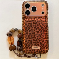 Nouvelle Tendance Coque de Téléphone IMD avec Grande Fenêtre de Visualisation pour iPhone 18 Pro Max 17 16 15, Motif Caméléon Léopard Style Ins