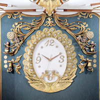 Jam Dinding Analog Quartz Modern Mewah dengan Tampilan Jarum dan Desain Still Life, Bahan Plastik untuk Ruang Tamu
