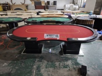 YH 9 pemain kualitas tinggi kasino Texas Hold'em Poker meja khusus meja judi untuk Hiburan