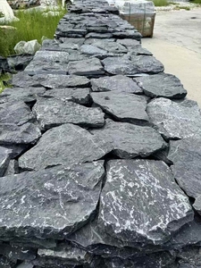 Revestimiento de Piedra Natural Moderna de Alta Calidad, Cuarcita Negra con Superficie Dividida para Paneles de Pared Exteriores - Product Image 4