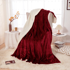 Hot bán <span class=keywords><strong>Sherpa</strong></span> chăn dày đôi flannel chăn trong kho - Product Image 3