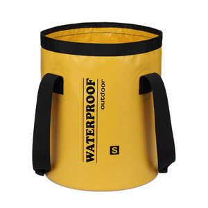<span class=keywords><strong>Prix</strong></span> d'usine le plus récent seau pliant portable en PVC 500D 20L seau pliable avec logo personnalisé pour l'escalade en plein air plusieurs couleurs - Product Image 2