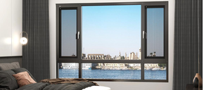 <span class=keywords><strong>Fenêtre</strong></span> à battant horizontale en alliage d'aluminium durable et minimaliste, profil 6063-T5, double vitrage trempé, <span class=keywords><strong>installation</strong></span> facile pour la maison - Product Image 4