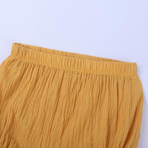 <span class=keywords><strong>Pantaloncini</strong></span> personalizzati per bambine e bambine <span class=keywords><strong>pantaloncini</strong></span> estivi con volant elasticizzati pantaloni da neonato in cotone Bloomers di mussola per neonati - Product Image 5