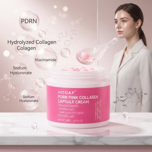 Crème gelée rose à la capsule de collagène visible avec PDRN de saumon, nutrition intense pour la peau, hydrate, répare la barrière cutanée - Product Image 2