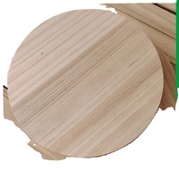 Étagère de rangement circulaire en bois massif de Paulownia, design moderne, tailles personnalisables