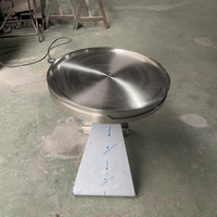 Table basse moderne minimaliste de luxe léger en acier inoxydable, portable et détachable pour salon, extérieur et balcon