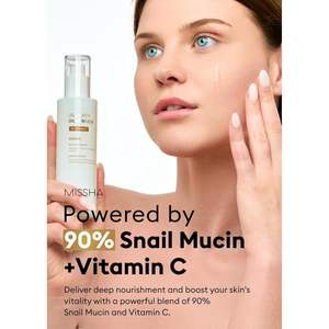 Esencia Missha Cell Renew con mucina de caracol y vitamina C 100 ml, sérum hidratante para el cuidado de la piel del rostro. - Product Image 2