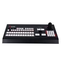 Consola de Dirección y Mezclador de 12 Canales VMix con Teclado, Joystick PTZ y Tally Inalámbrico