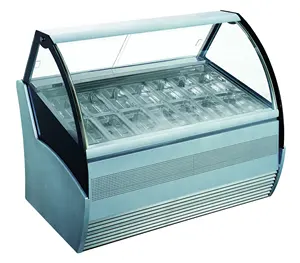 10 팬 상업 아이스크림 소프트 디스플레이 냉장고