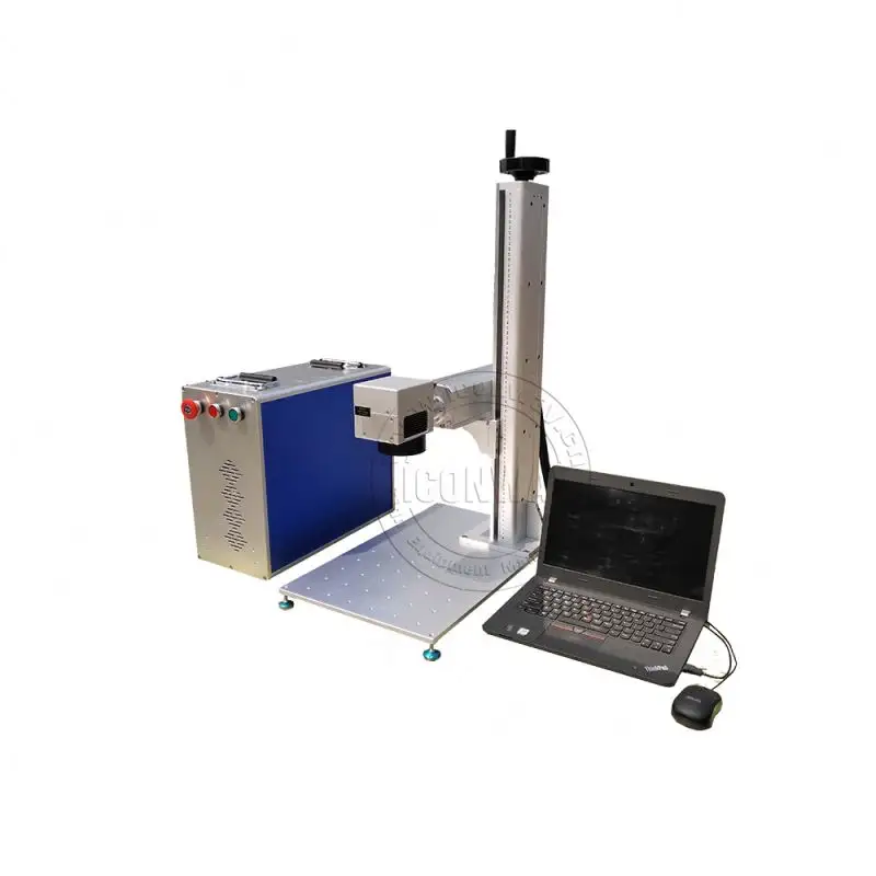 Máquina econômica de marcação a laser de fibra para plástico com dissipação de calor