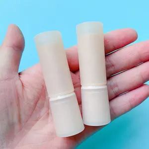 P-lan-barra de labios rellenable, 100 unidades, 12,1mm, Corea, desnuda, esmerilada, contenedor vacío, Logo personalizado, respetuoso con el medio ambiente