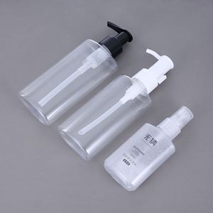Botellas de plástico planas personalizadas de 150 ml para desmaquillante con dispensador de bomba, envase para limpiador facial - Product Image 3