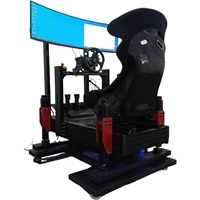 Simulador de Carreras Tela DIY TSIM-4DOF+TL para el Hogar, Plataforma de Movimiento, Construcción de Aluminio, Capacidad de 127 kg, Carreras para 2 Personas