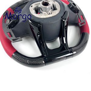 Volant en cuir perforé personnalisé en fibre de carbone pour Mercedes-Benz W212 W205 W222 W213 CLS <span class=keywords><strong>GLE</strong></span> GLC E63 <span class=keywords><strong>E53</strong></span> C63 <span class=keywords><strong>AMG</strong></span> - Product Image 6