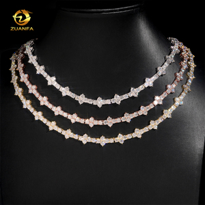 Bracelet Chaîne Tennis Moissanite Mini Croix 3mm 4mm Bijoux Hip Hop Argent 925 Iced Out Collier Chaîne Tennis pour Hommes et Femmes - Product Image 4