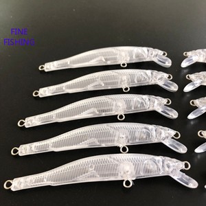 Unlackierter Angel köder <span class=keywords><strong>Minnow</strong></span> Lures leerer Kurbel köder köder körper 88mm 4G 8162 # - Product Image 3