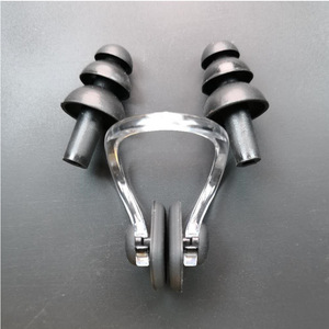 Doccia per dormire Snorkeling nuoto a buon mercato impermeabile morbido e flessibile in Silicone tappi per le orecchie e Clip per il naso - Product Image 3