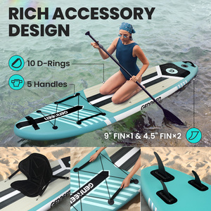 Planche de SUP gonflable portable sur mesure, soudée à chaud, pour sports nautiques, livraison directe en Europe - Product Image 3