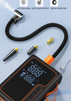 Automatic Car Battery Jump Starter Tire Inflator Double Cylinder Digital Pressure Gauge 12V Portable Air Compressor Plastic