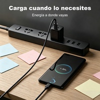 Cable de Datos ESEEKGO G-01AB de Carga Rápida Tipo-C a Tipo-C, 1M 3.3FT, Negro, USB-C a USB para Laptops y Teléfonos Móviles, 3.3FT/1M, Negro
