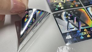 주문 3d 홀로그램 스티커, Qr 부호 및 일련 번호를 가진 안전 자필 상표 - Product Image 5