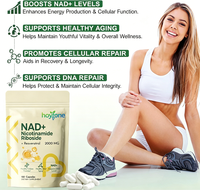 Capsules NAD+ HYT OEM à Marque Blanche 2000mg Resvératrol TMG – Complément Anti-Âge pour l'Énergie Cellulaire – 2 Capsules/Portion