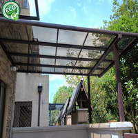 Auvents extérieurs Jardin Patio Couverture de toits en polycarbonate pour balcon