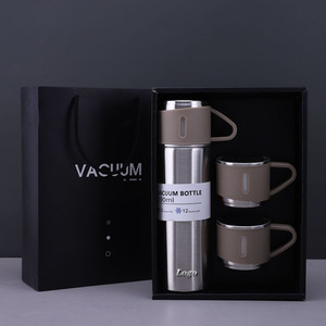 Soldes Exceptionnelles : Coffret Cadeau en Gros – Bouteille Isotherme Portable Multifonction en Acier Inoxydable 500ml, Sans BPA, Anti-Fuite - Product Image 3