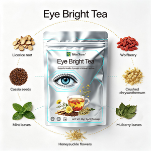 Natural Eye Bright Herbal <b>Tea</b> Wolfberry Chrysanthemum Honeysuckle Mint Licorice Blend Support Healthy Eyesight Retinal Function - Product Image 4