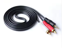 Prix usine 0.5m plaqué or 2rca mâle à 2 Rca mâle Composite Audio vidéo Av Rca câble Audio de voiture pour Dvd Tv Cd son