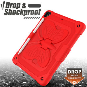 Étui antichoc <span class=keywords><strong>robuste</strong></span> papillon pour <span class=keywords><strong>iPad</strong></span> <span class=keywords><strong>Air</strong></span> <span class=keywords><strong>2</strong></span> 9.7 "/Pro 9.7/9.7" 2017 5th/2018 6th Gen avec porte-crayon bandoulière couverture - Product Image 4