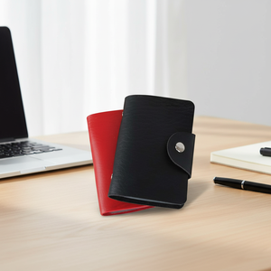 Portefeuille fin en cuir PU, 24 cartes, vente chaude d'usine, porte-cartes d'identité et de crédit professionnel - Product Image 2