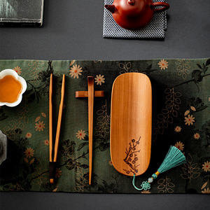 Natural Bamboo <b>Tea</b> <b>Set</b> Oval Shape Six Gentlemen <b>Tea</b> Ceremony Accessories For Kung Fu <b>Tea</b> - Product Image 3