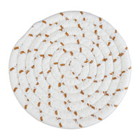 Ensemble de sets de table en coton tissé de style bohème, résistant à la chaleur, écologique, de haute qualité, pour restaurant, hôtel, table de luxe