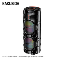 KAKUSIGA Speaker BT lampu Led portabel, Speaker pesta Bass besar, kotak Subwoofer nirkabel dengan mikrofon 2023