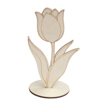 Jouet de décoration de table en bois à colorier soi-même, fleurs à peindre, ornements pour la peinture et la décoration