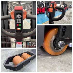 स्ट्रैडल स्टेकर चौड़ा पैर पोर्टेबल इलेक्ट्रिक फोकलिफ्ट स्टेकर और हाइड्रोलिक साइड शिफ्टर - Product Image 2