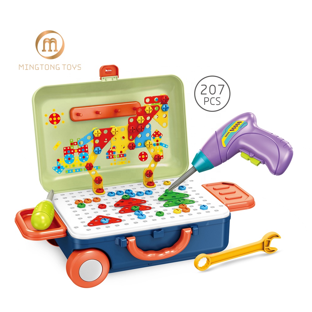 Детский развивающий пластиковый винт «сделай сам», набор инструментов для строительства, игрушки для мальчиков