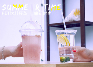 Tùy chỉnh dùng một lần PP Ly nhựa 16OZ sinh tố/đồ uống lạnh bong bóng/trà sữa/kem/nước trái cây/Tráng miệng cốc nhựa có nắp đậy 500ml - Product Image 5