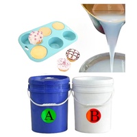 Silicona Líquida RTV de Grado Alimenticio, Resistente a Altas Temperaturas, de Dos Componentes, Translúcida, para Moldes de Pastel y Chocolate, 5 Shore