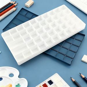 Palette de peinture personnalisable à couvercle souple, 10-48 compartiments, étanche, pour aquarelle, <span class=keywords><strong>acrylique</strong></span>, <span class=keywords><strong>gouache</strong></span>, boîte de mélange pour artistes et étudiants, fournitures artistiques - Product Image 4