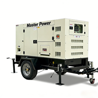Générateur Diesel Portable Robuste Monophasé/Triphasé à Grande Vitesse sur Roues, Station de Recharge pour Expositions, Alimentation Électrique pour Pompes, Location Disponible